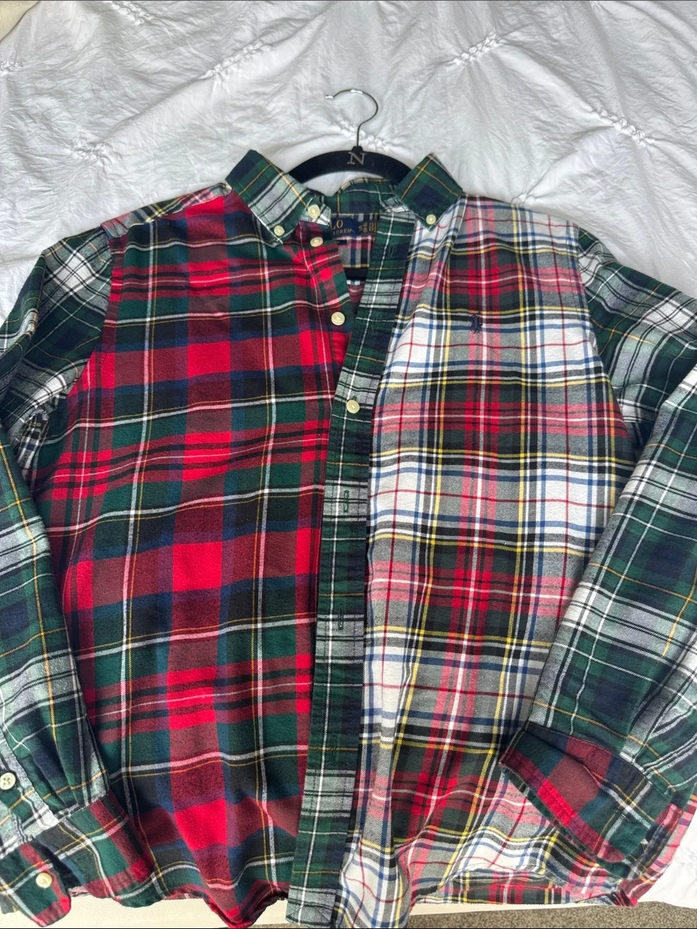 Ralph Lauren Multicolor Plaid Button-Down Shirt - Red, Green, White